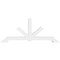 Ekena Millwork Vanguard Architectural Grade PVC Gable Bracket, 72"W x 30"H x 4"D x 4"F, 10/12 Pitch GBP072X30X0404VAN00 - alternate 2